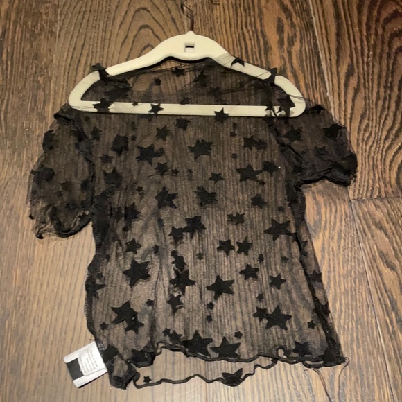 Princess Polly Tops - Cut princess Polly see through star top